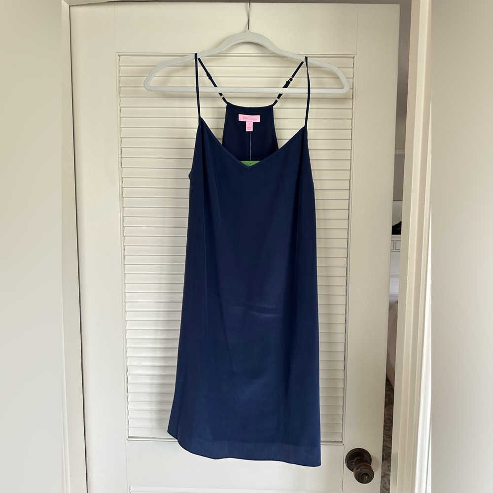 NWT Lilly Pulitzer Dusk Slip Dress, Navy